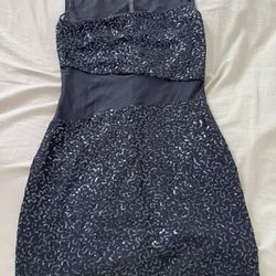Sequin Black Mini Dress
