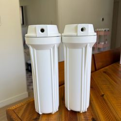 New iSpring Water Filter Housings (2-Pack) – Fits Standard 10" x 2.5" Cartridges