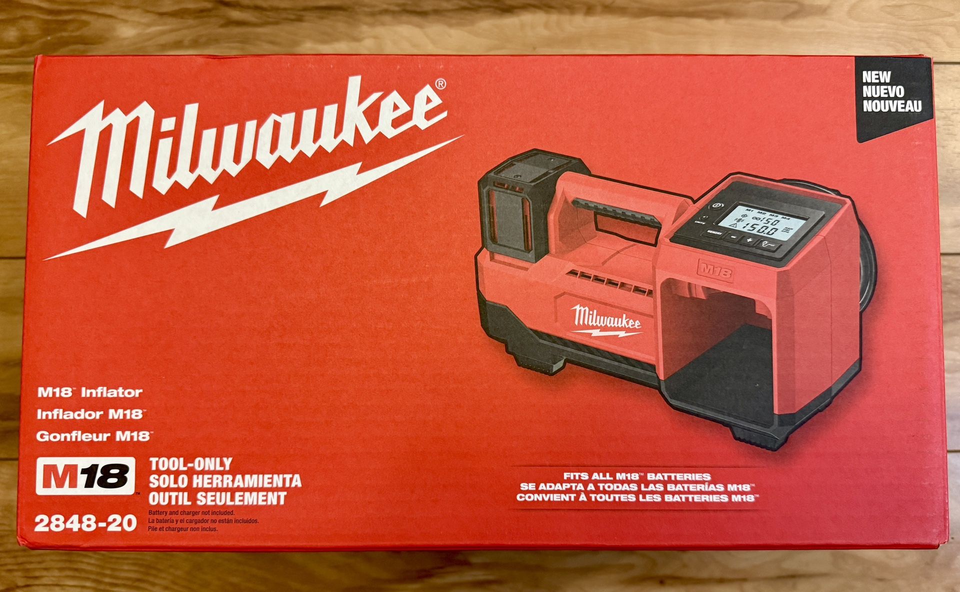 M18 18-Volt Lithium-Ion Cordless Electric Portable Inflator Tool-Only