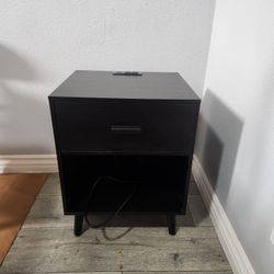 2x Black Nightstand