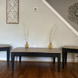 Coffee Table And Matching End Tables