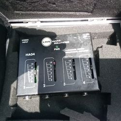 Live Wire Solutions HA04 4-Channel Headphone Amplifier (NO POWER ADAPTER)