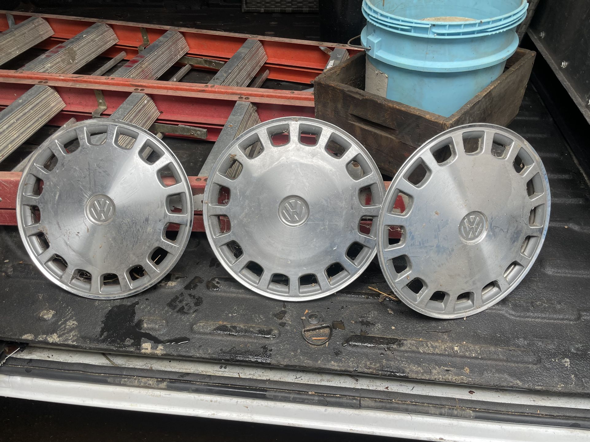 Set of 3 Vintage Volkswagen hubcaps