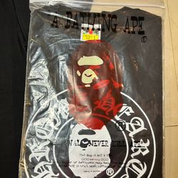 ✨🖤🦍✨Chrome Hearts x A Bathing Ape Bape Collab tee shirt BRAND NEW WITH TAGS ✨🖤🦍✨