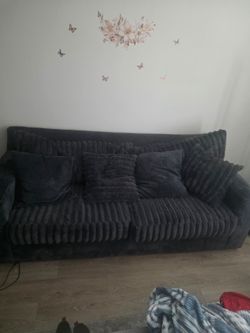 Blue Couch Only With Lighting