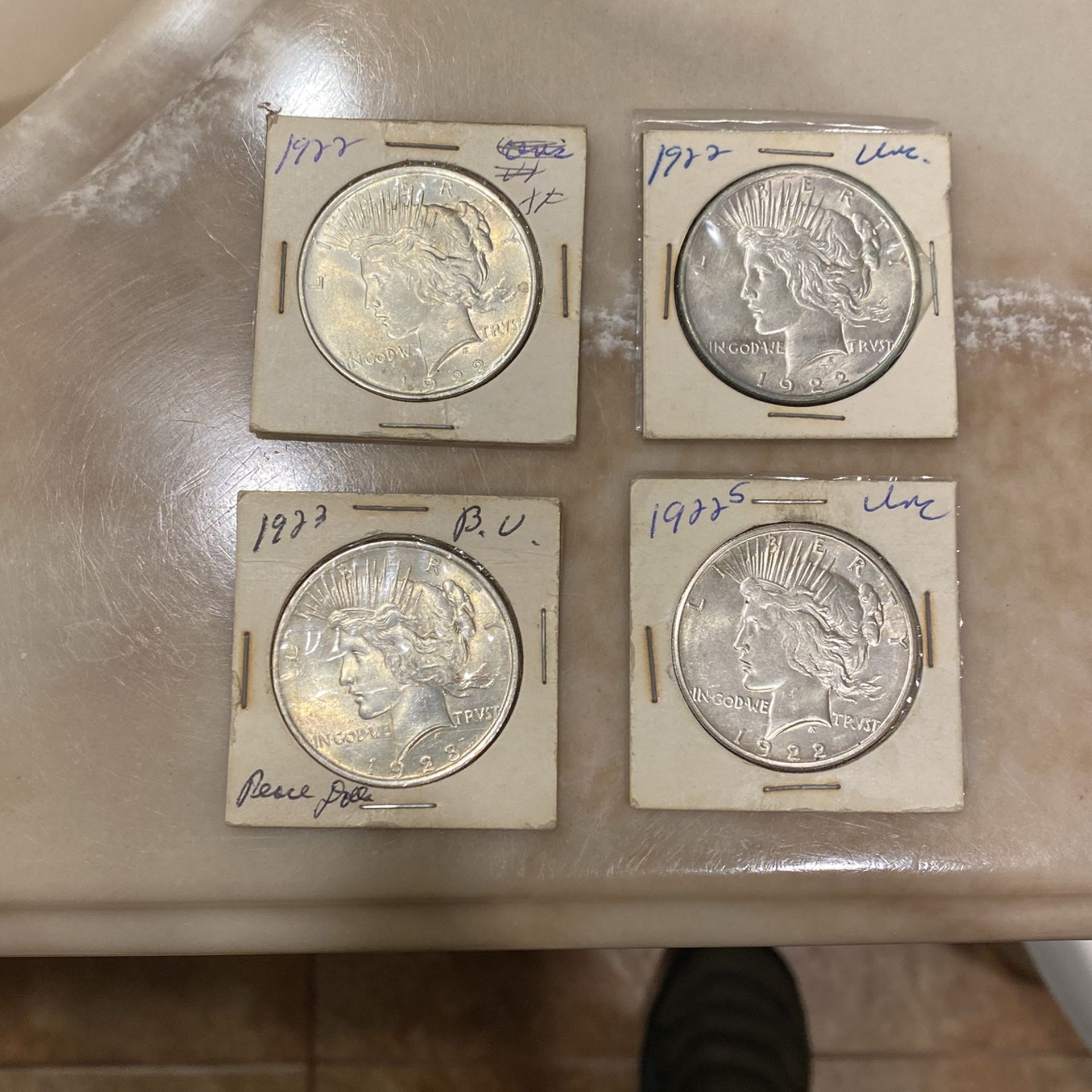 1922 Silver Peace Dollars