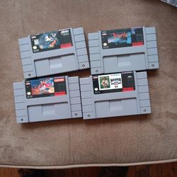 4 Super Nintendo Games