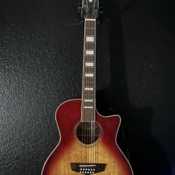 D’ Angelico Electric Accoustic 12 string Guitar LIke NEw
