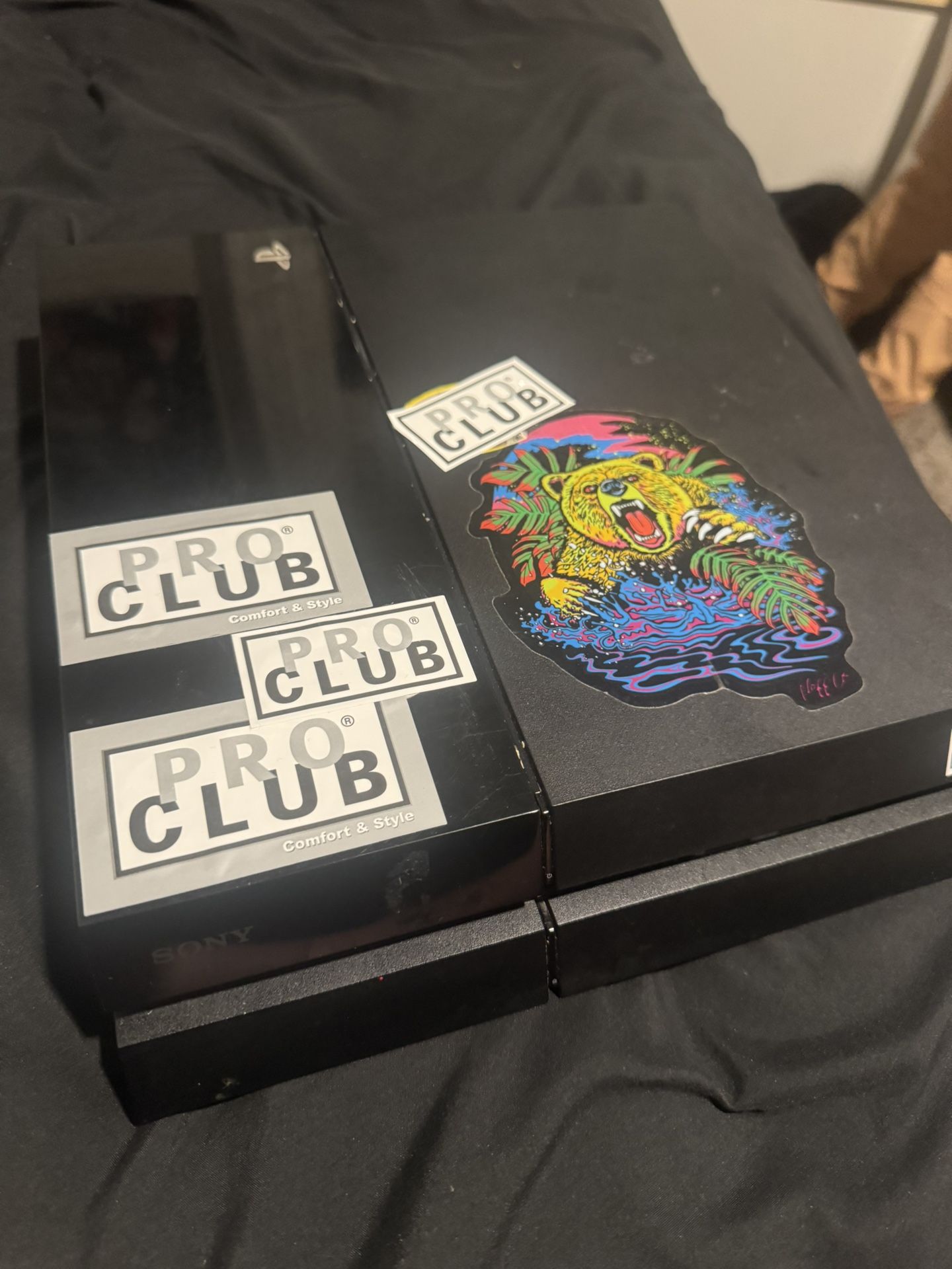 PS4 With 2 Controllers, Headset And Cords 