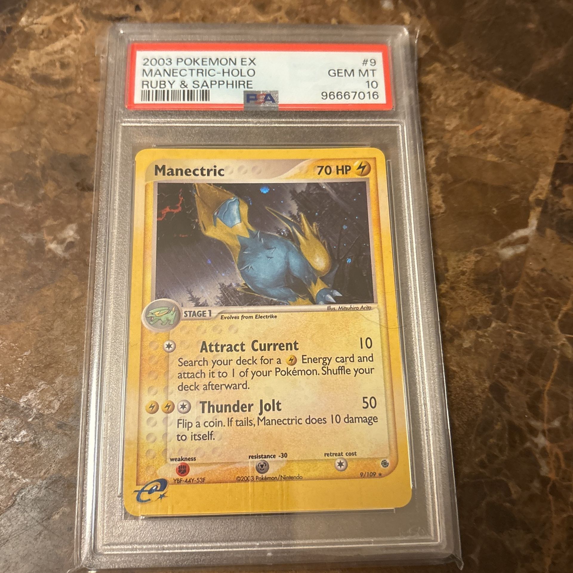 Manectric PSA Graded Card (NOT A DOLLAR SEND OFFERS)