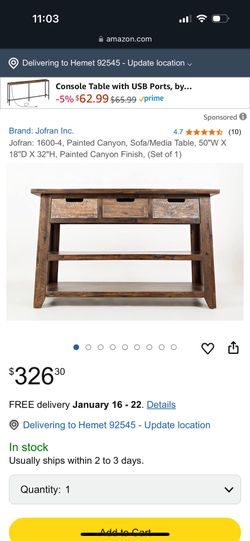 Sofa table