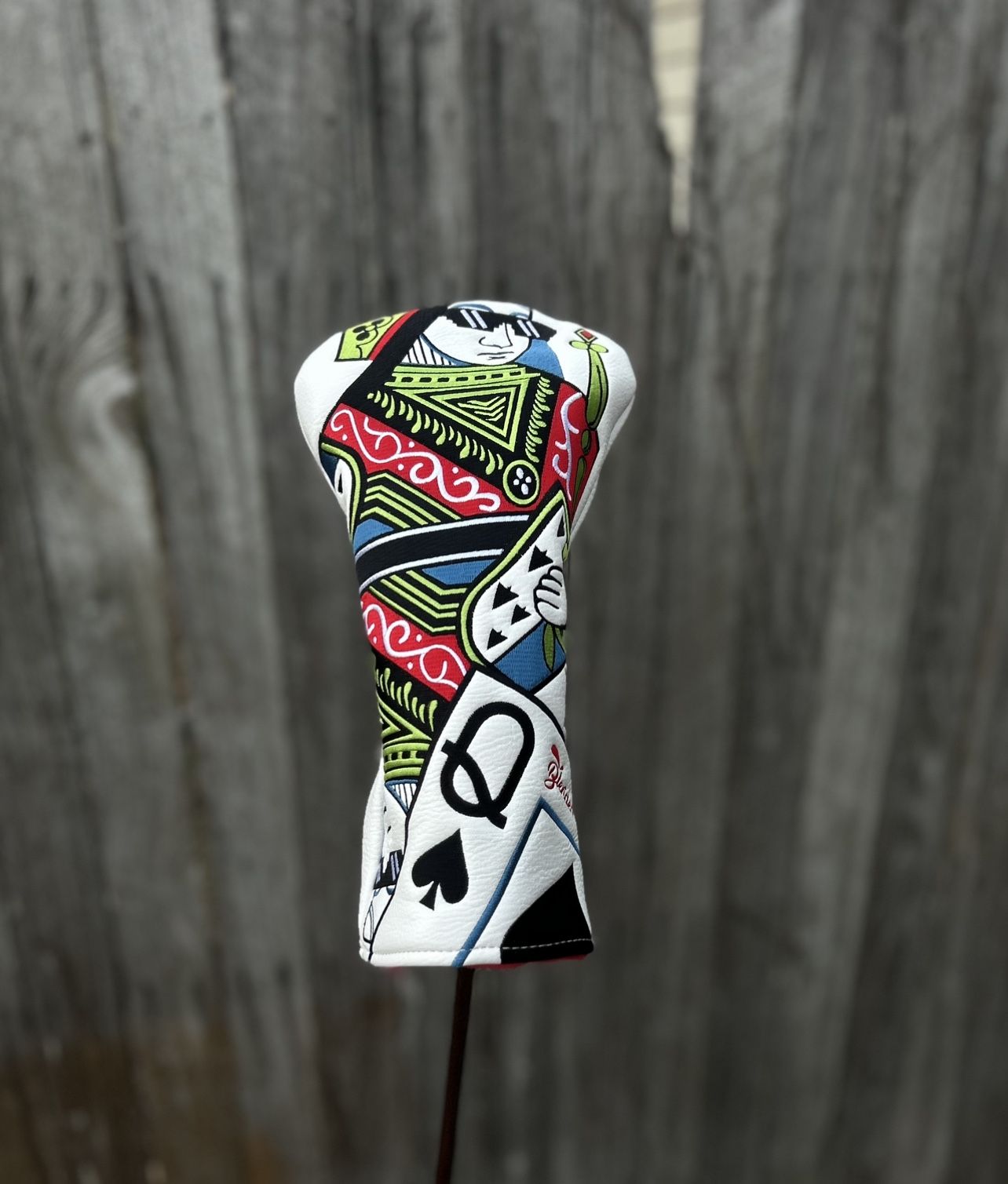 Queen Cards Golf leather Driver Headcover