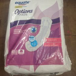 Equate Options Women's Moderate-Regular Incontinence Pads, 72.