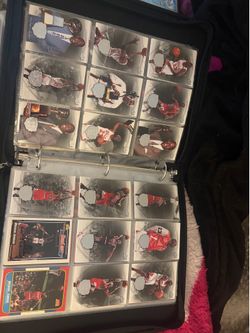 Collection of basketball cards and pokemon