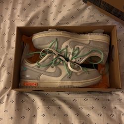 off white nike dunk lot 26 7.5