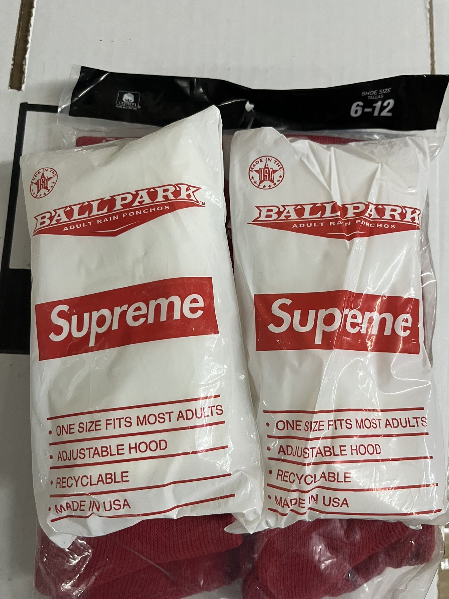 NEW SEALED SS20 Supreme Ballpark Poncho