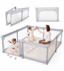 Large Baby Playpen with Play Mat
