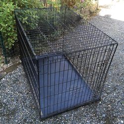 Extra Large 42" Wire Metal Dog Kennel Crate Carrier Folding