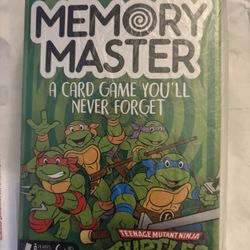 NEW SEALED Teenage Mutant Ninja Turtles Memory Master Card Game-Box Edition