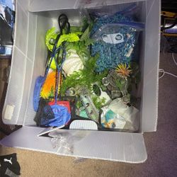 Free Box Of Aquarium Decorations And Rock 
