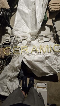 Carpet ceramic Vintage Storefront Neon Sign 
