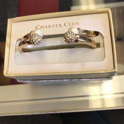 Charter Club Gold Pearl Duo Bracelets Retail $29.50