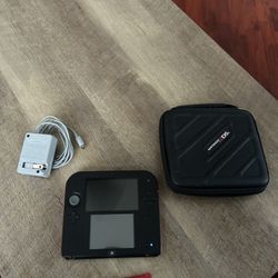 Authentic Nintendo 2DS Crimson Red/Black  - Pokémon X Pre-Installed