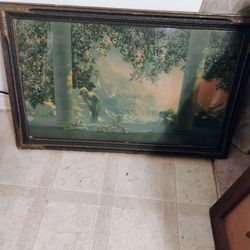 Vintage Maxfield Parrish( Daybreak)  Print. 3' Wide