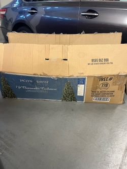 7ft cashmere multi colored Christmas tree