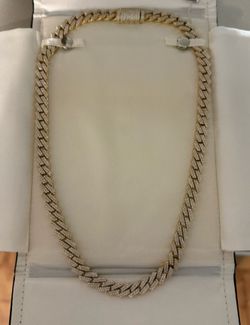 Miami Cuban link chain necklace iced out