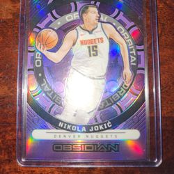 Nikola Jokic Purple Obsidian Orbital Card /49