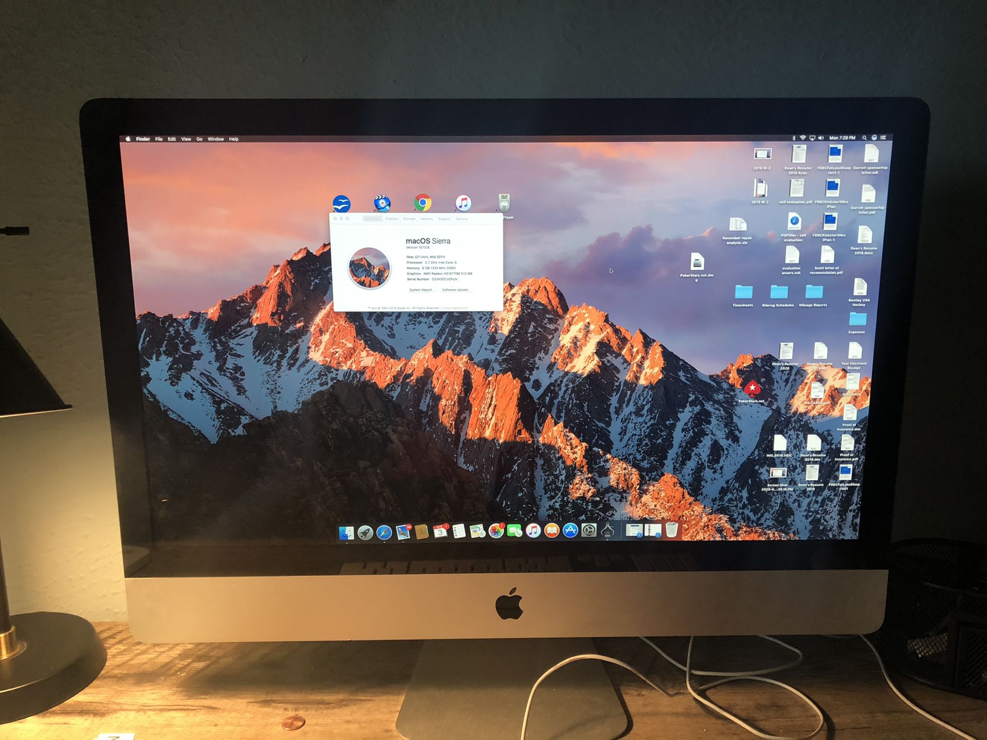 27” iMac desktop computer