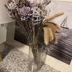 Dry Flowers And A Vase