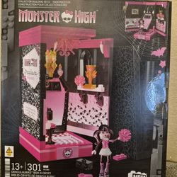 mega monster high draculaura's boo-k crypt building toy kit
