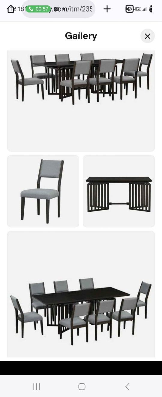 New Modern Style Dining Table With 8 Chairs 579$