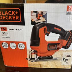 Black + Decker 20V Lithium Ion Jig Saw (no blade)