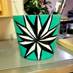 Large Hand Painted Pot