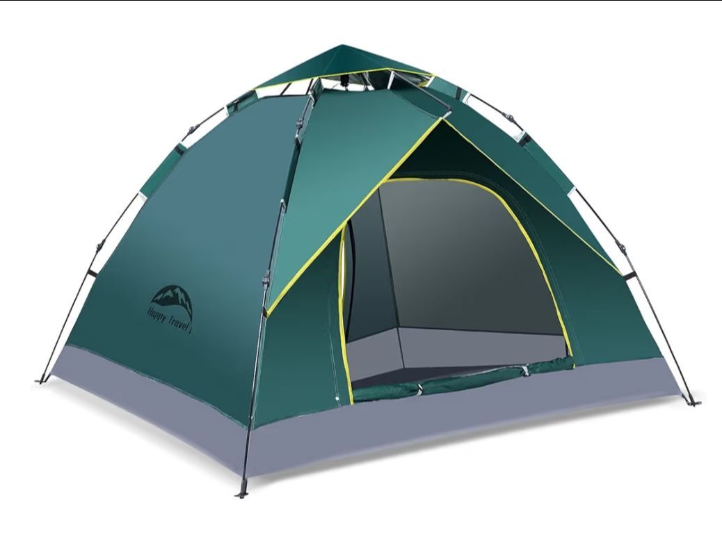Happy Travel 1/2/3/4 Person Camping Tent, Instant Easy Pop Up Tents for Camping,Automatic Waterproof Family Camping Tent, Easy Set Up Tent,Portable Wi