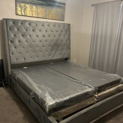Grey Bed Frame