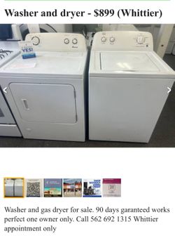 Washer And Dryer Set