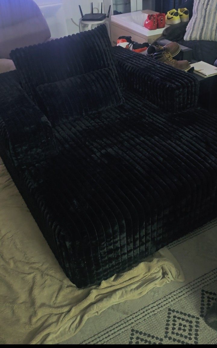 48.5" Chordoroy Chaise Lounge Sofa