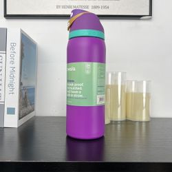 owala 24oz/32OZ Insulated Stainless Steel Water Bottle Double-Layer Kettle With Straw Vacuum Flasks For Sports Travel