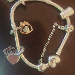 2 Pandora Braclets And Charms 