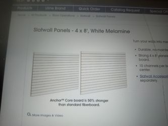 Slatwall panels. Three left. Look it up