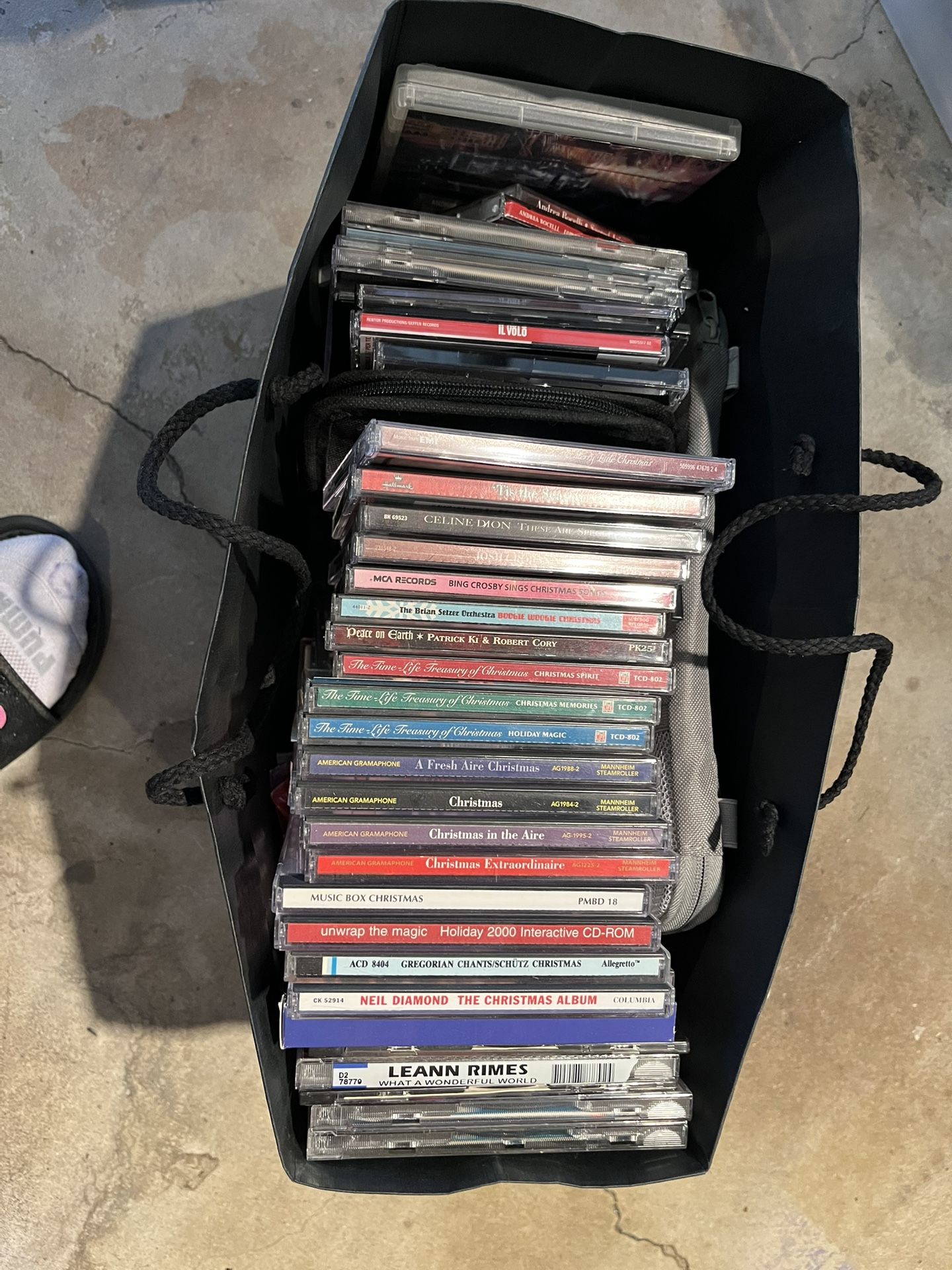 CD’s And Portable Holders.
