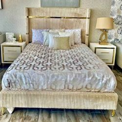 New 4pc Bedroom Set With FREE Mattress buy Now Pay Later With Finance $39 Down No Credit Needed