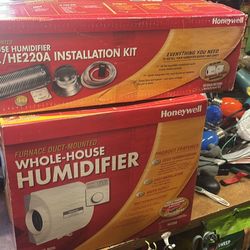 Honeywell FURNACE DUCT-MOUNTED WHOLE-HOUSE HUMIDIFIER &  FURNACE DUCT-MOUNTED WHOLE-HOUSE HUMIDIFIER HE260A/HE220A INSTALLATION KIT 
