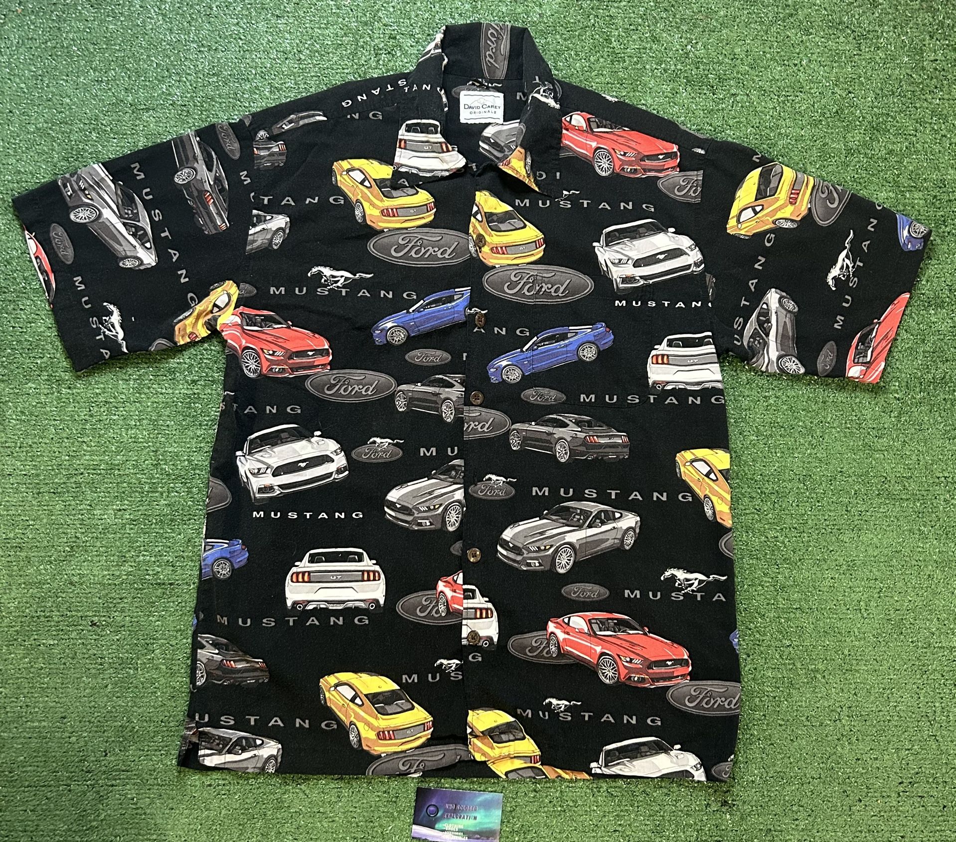 David Carey Originals Ford Mustang short sleeve button up