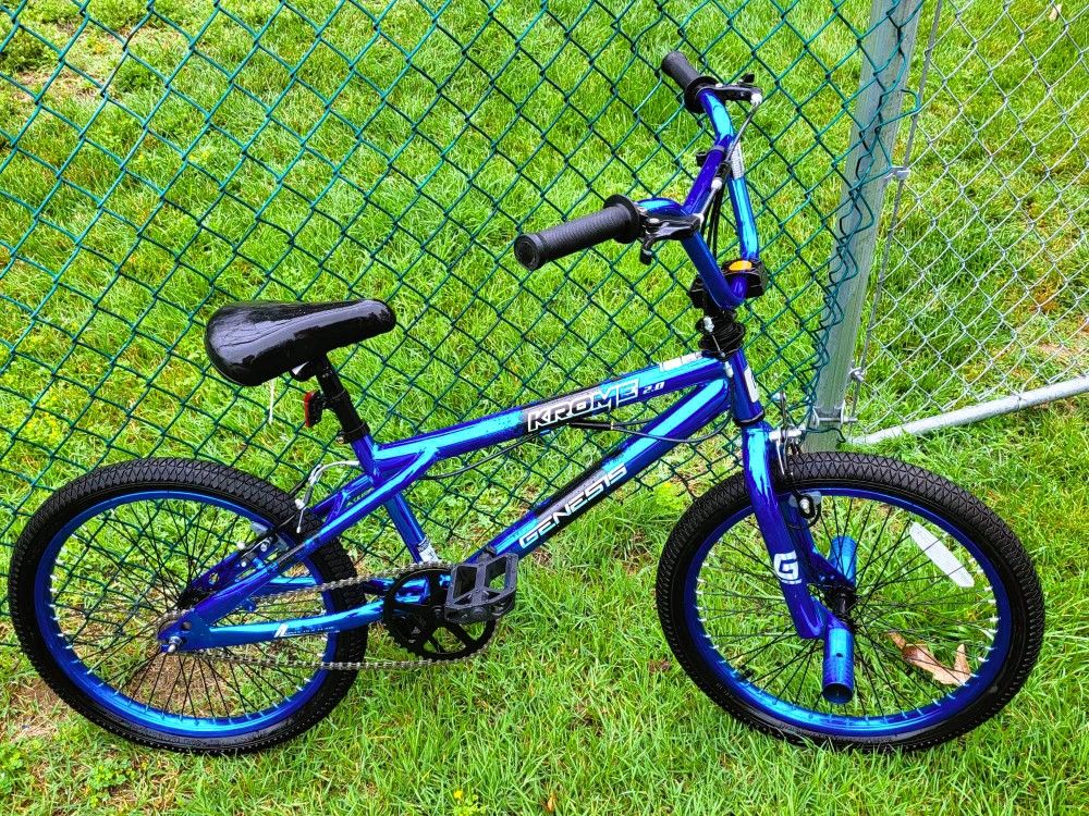 GENESIS KROME 2.0 FREE STYLE TRICK BMX 20 INCH BIKE - 360 degree handle bars - LIKE NEW
