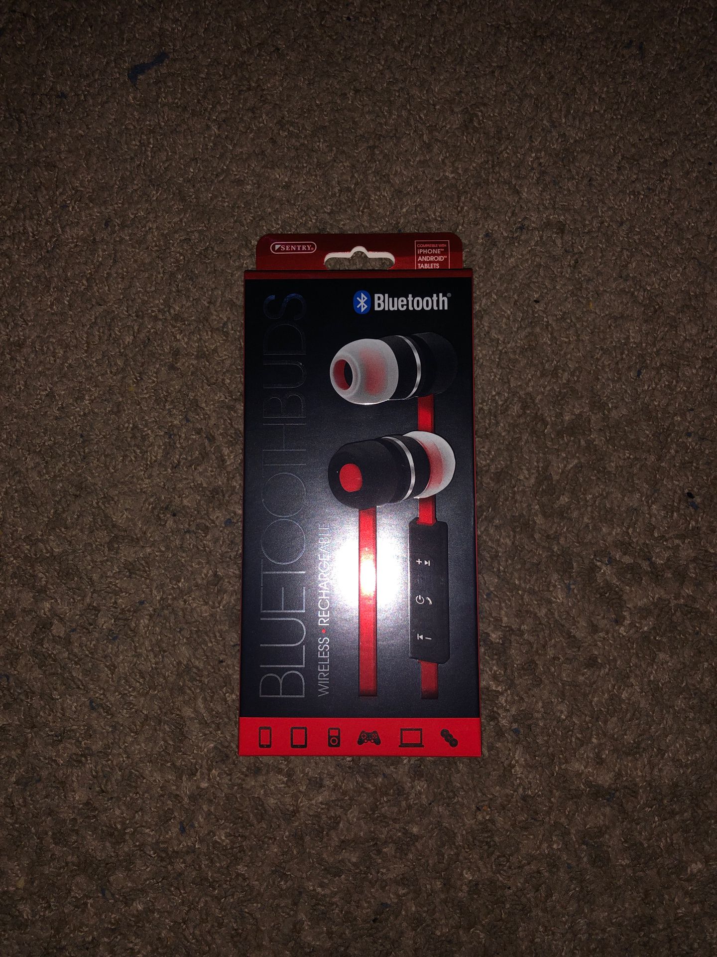 (Red and black) Bluetooth headphones